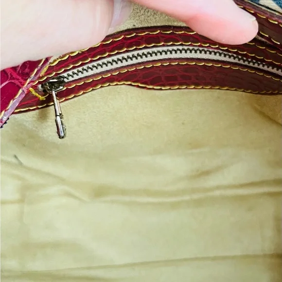 Iconic Monogram sturdy denim Canvas Shoulder Bag - Navy-Red-White gold hardware - Picture 13 of 16